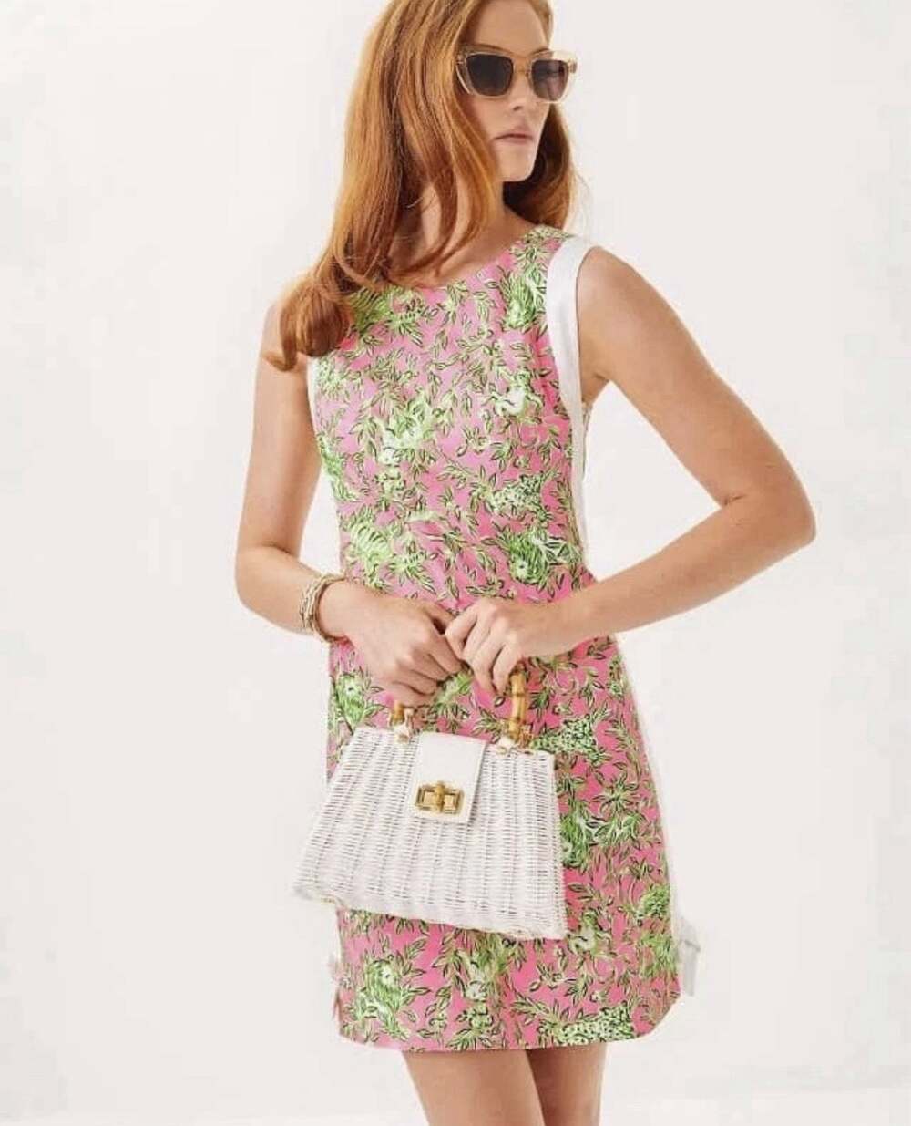 Lilly Pulitzer Beckler Stretch Shift Sleeveless Dress Rousseau Pink Preppy Sz 10